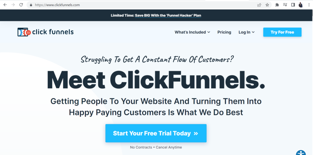 Get your Free 14-Day Clickfunnels Trial
