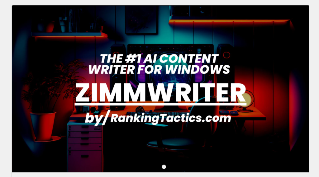 Zimmwriter, the #1 AI Content Writer for Windows